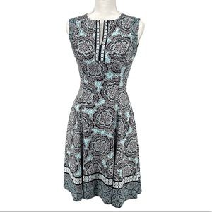 Maggie L Black & Blue Floral Dress – Women’s Size 4